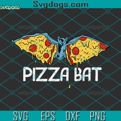 Pizza Bat SVG, Pizza SVG, Bat SVG PNG DXF EPS