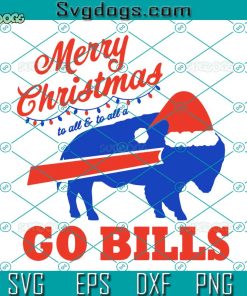 Buffalo Football Christmas SVG, Merry Christmas Go Bills SVG, Celebrate Christmas Eve Football SVG PNG DXF EPS