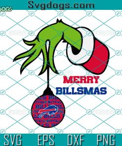 Merry Billsmas Buffalo Bills SVG, Merry Billsmas SVG, Merry Christmas Buffalo Bills SVG, Grinch Buffalo SVG PNG DXF EPS