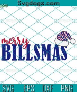 Merry Billsmas SVG, Merry Knoxmas Buffalo Bills Dawson Knox Christmas SVG, Billsmas SVG PNG DXF EPS