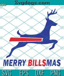 Buffalo Merry Billsmas SVG, Buffalo Football Christmas SVG, Celebrate Christmas Eve Football SVG PNG DXF EPS