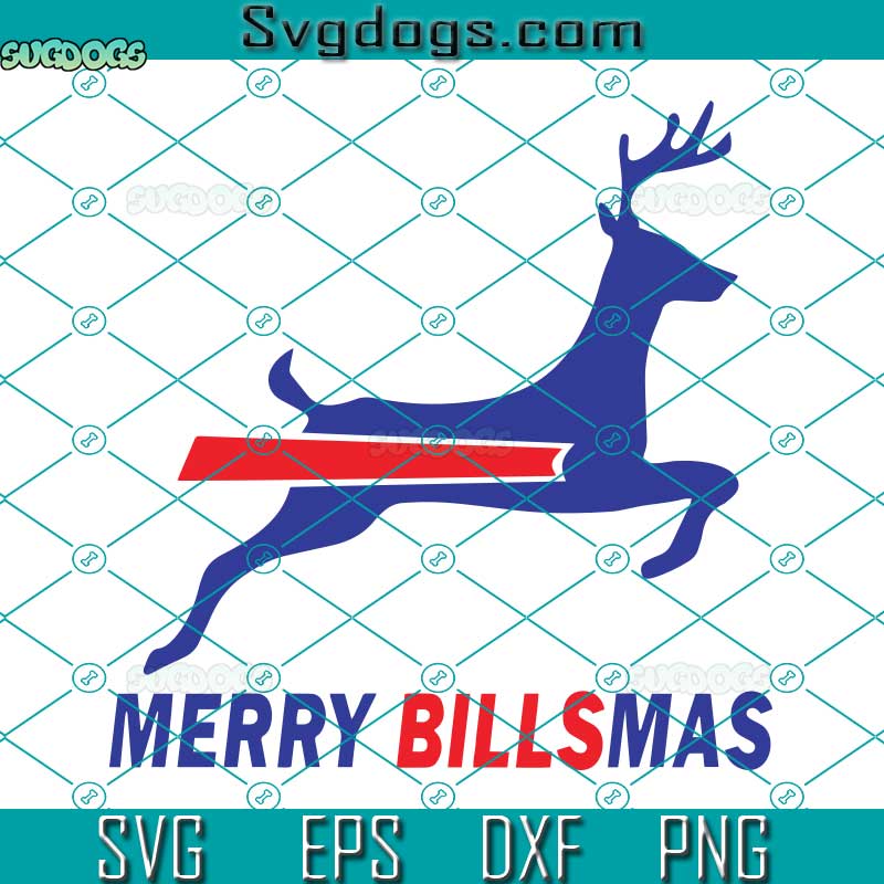 Buffalo Merry Billsmas SVG, Buffalo Football Christmas SVG, Celebrate Christmas Eve Football SVG PNG DXF EPS