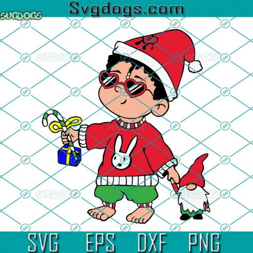 Bad Bunny Baby Gnome SVG, Baby Benito SVG, Benito Christmas SVG DXF EPS PNG