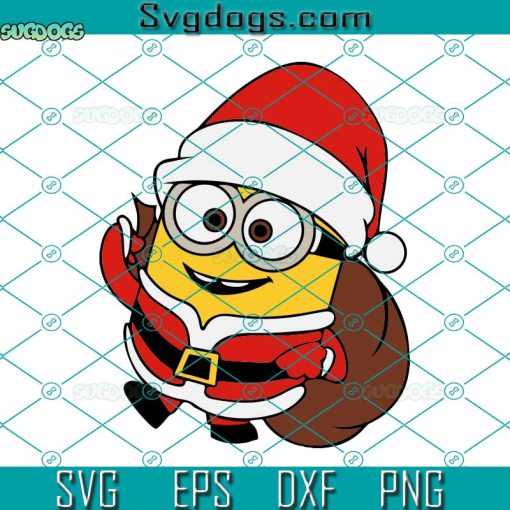 Minion Santa Sack SVG, Christmas Minion SVG, Despicable Character SVG, Minion Santa SVG PNG DXF EPS