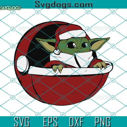 Baby Yoda Christmas SVG, Galaxy Christmas SVG, Baby Yoda Christmas Star Wars SVG PNG DXF EPS