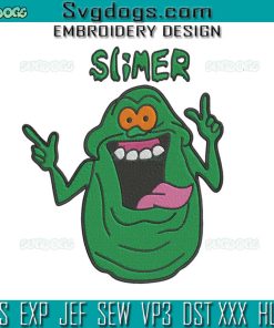 Slimer Ghost Embroidery Design File, Ghostbusters Embroidery Design File