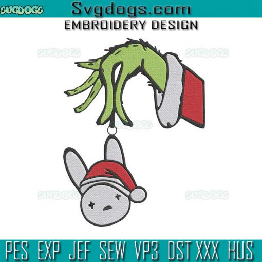 Grinch Hand Christmas Embroidery Design File, Merry Grinchmas Embroidery Design File