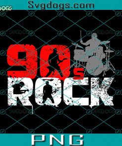 Vintage 90s Rock Music Lover PNG, 90s Rock PNG