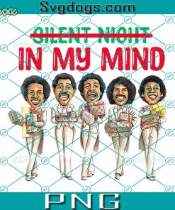 In My Mind Black African American Family PNG, Matching Christmas PNG, Silent Night PNG