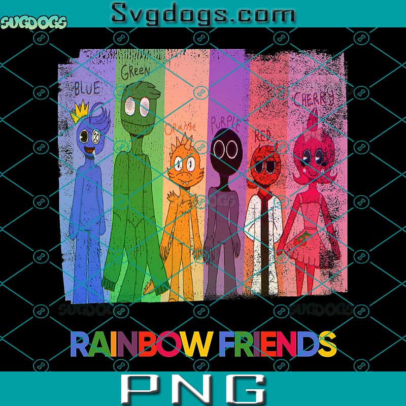 Rainbow Friends Roblox Blue SVG, Rainbow Friends Cricut, Rainbow