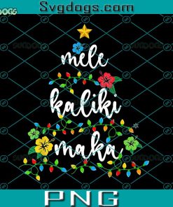 Mele Kaliki Maka PNG, Hawaiian Merry Christmas PNG, Christmas Tree PNG