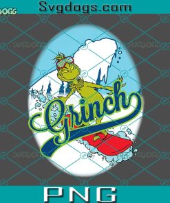 Dr Seuss Snowboard Grinch PNG, Christmas Grinch PNG