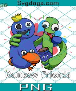 Rainbow Friends Svg, Rainbow Friends Png, Blue Rainbow Frien