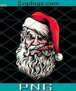 Merry Christmas Smoking Santa Claus PNG, Smoking Santa PNG, Santa Claus PNG