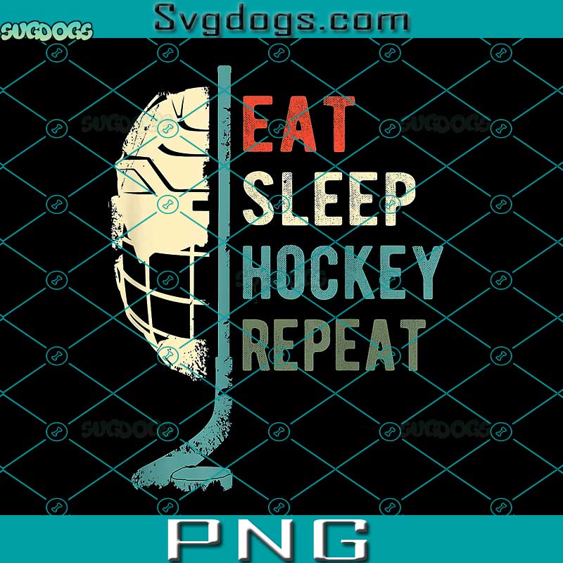 Eat Sleep Hockey Repeat PNG, Hockey PNG