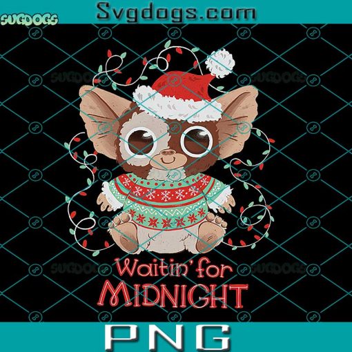 Gizmo Waitin’ For Midnight PNG, Gizmo Christmas PNG, Gizmo Santa PNG
