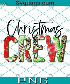 Christmas Crew Leopard Tie Dye PNG, Christmas Sublimation PNG, Santa PNG
