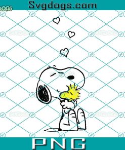 Valentine Snoopy PNG, Peanuts Valentine Hugs And Love PNG, Snoopy Heart Love PNG