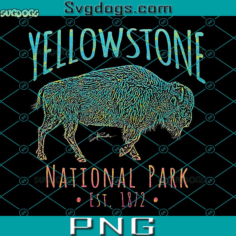 Yellowstone National Park PNG, Walking Bison PNG