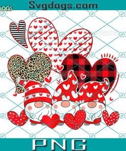Gnomes Holding Hearts PNG, Valentines Day Gifts For Her PNG, Gnomes Valentines PNG