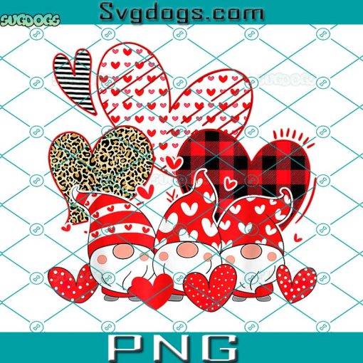 Gnomes Holding Hearts PNG, Valentines Day Gifts For Her PNG, Gnomes Valentines PNG