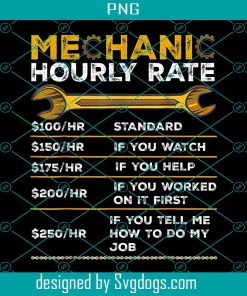 Mechanic Hourly Rate Gifts Labor Rates PNG, Standard PNG, If You Watch PNG
