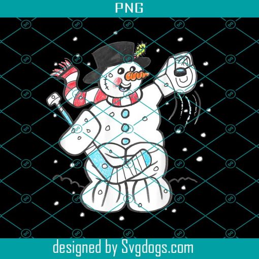 Snowman Hockey Goalie Merry Christmas PNG, Holiday Happy Snowman PNG
