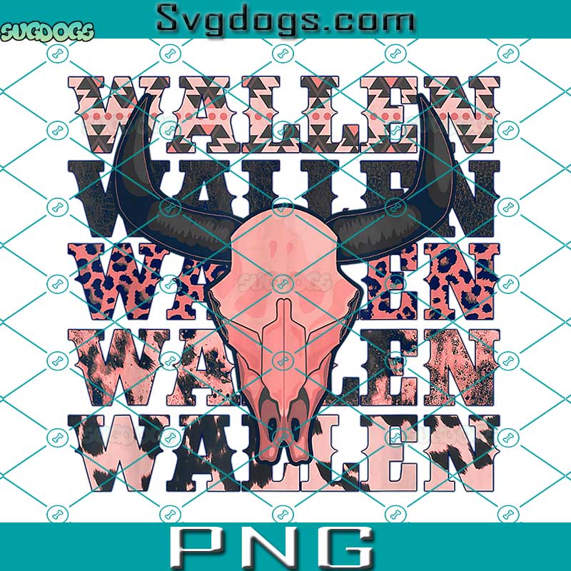 Wallen Western PNG, Wallen Bullhead Tee PNG, Cowboy Wallen PNG