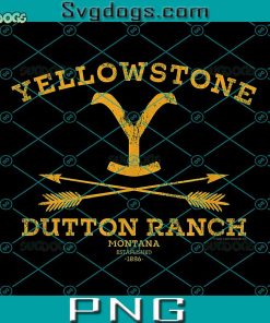 Yellowstone Dutton Ranch Montana Established 1886 PNG, Yellowstone Tv Series Logo PNG