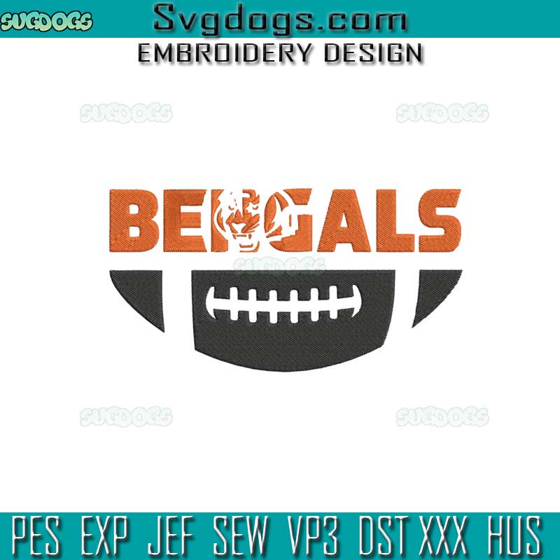 Bengals Embroidery Design File, Cincinnati Bengals Embroidery Design File