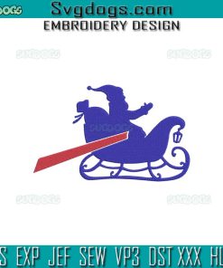 Buffalo Football Santa Embroidery Design File, NFL Embroidery Design File