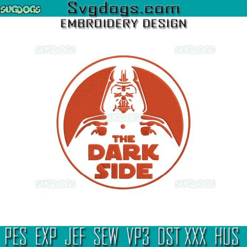 The Dark Side Darth Vader Embroidery Design File, Star Wars Embroidery Design File