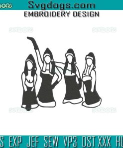 Mean Girls Embroidery Design File, Mean Girls Christmas Jingle Bell Rock Embroidery Design File