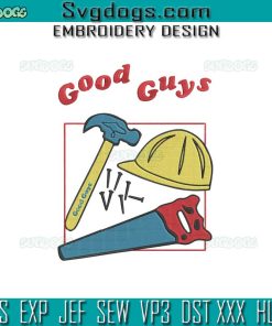 Good Guys Embroidery Design File, Good Guys Child’s Play Chucky Embroidery Design File