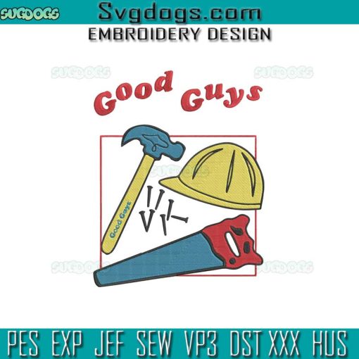 Good Guys Embroidery Design File, Good Guys Child’s Play Chucky Embroidery Design File