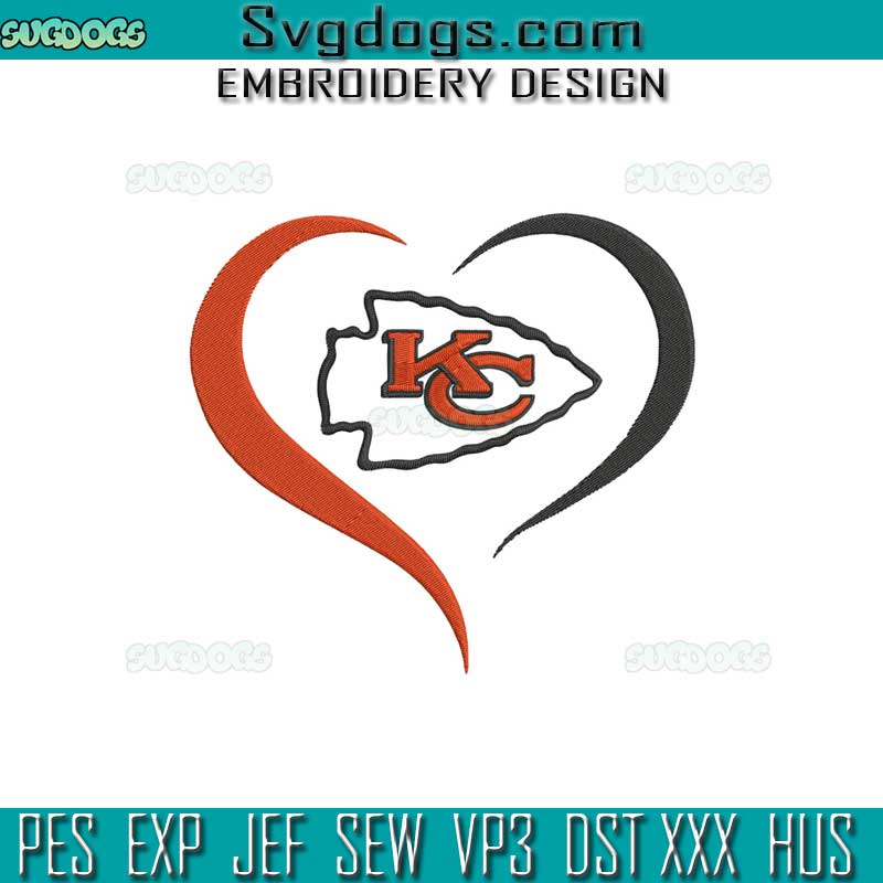 Kansas City Chiefs Embroidery Design File, Chiefs Embroidery Design File