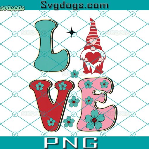 Love Gnomes Valentine PNG, Gnome Love PNG, Gnome Valentine PNG, Valentine’s Day PNG