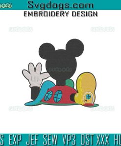 Mickey Mouse Clubhouse Embroidery Design File, Mickey Mouse Club Embroidery Design File