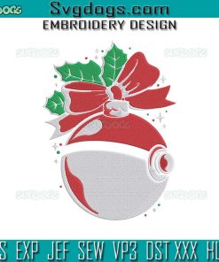 Pokemon Ball Embroidery Design File, Christmas Pokemon Embroidery Design File
