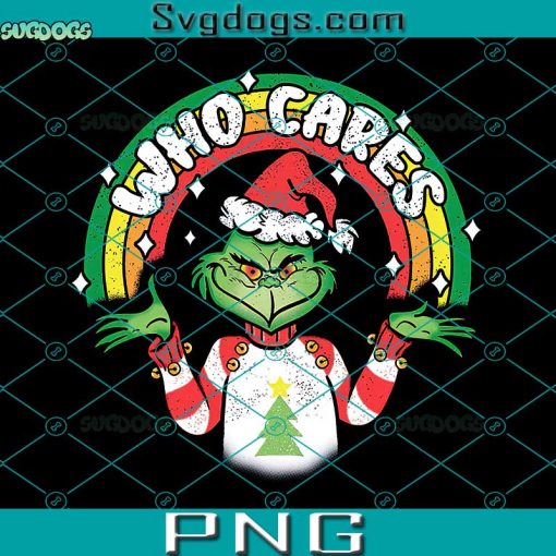 Grinch Who Cares PNG, Christmas Grinch PNG, Grinch Santa PNG