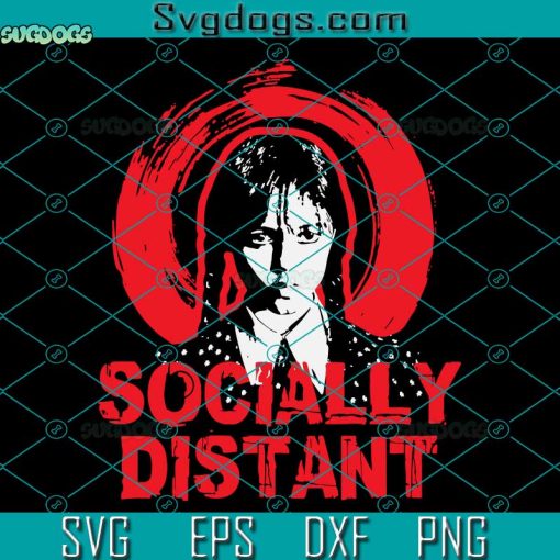 Wednesday Addams Socially Distant SVG, Wednesday Darkside SVG, Wednesday Blood SVG PNG DXF EPS