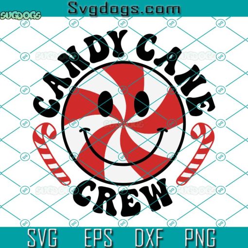 Candy Cane Crew SVG, Funny Christmas SVG, Candy Cane SVG, Kids Christmas Crew SVG PNG DXF EPS