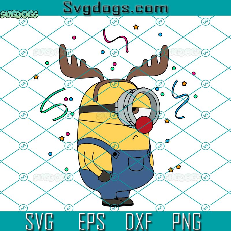 Christmas Minion Reindeer SVG, Christmas Minion SVG, Christmas Friends SVG, Minion SVG PNG DXF EPS
