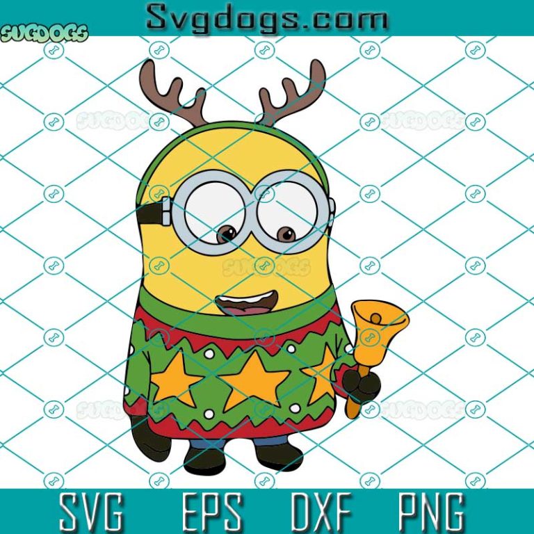 Christmas Reindeer Minion SVG, Christmas Season Minion SVG, Christmas