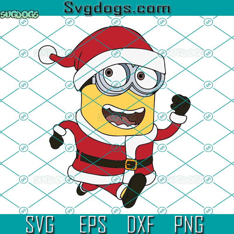Minion Santa Holding SVG, Christmas Season Minion SVG, Santa Minion SVG PNG DXF EPS