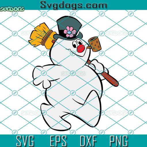 The Snowman SVG, Cute Snowman Christmas SVG, Snowman With Broom SVG PNG DXF EPS