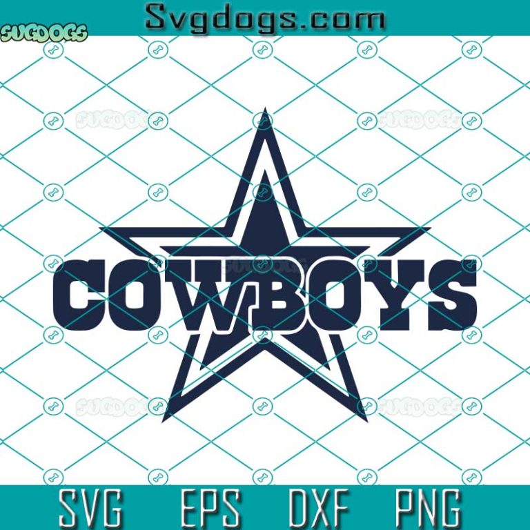 Cowboys SVG, Football Team SVG, Cowboys Star SVG PNG DXF EPS