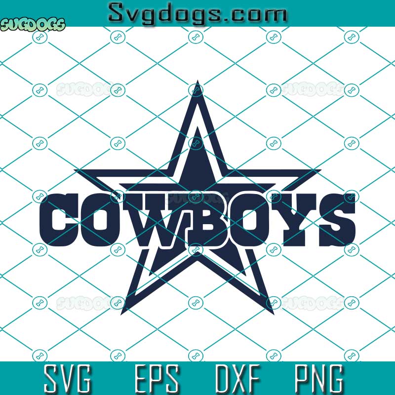 Cowboys SVG, Football Team SVG, Cowboys Star SVG PNG DXF EPS