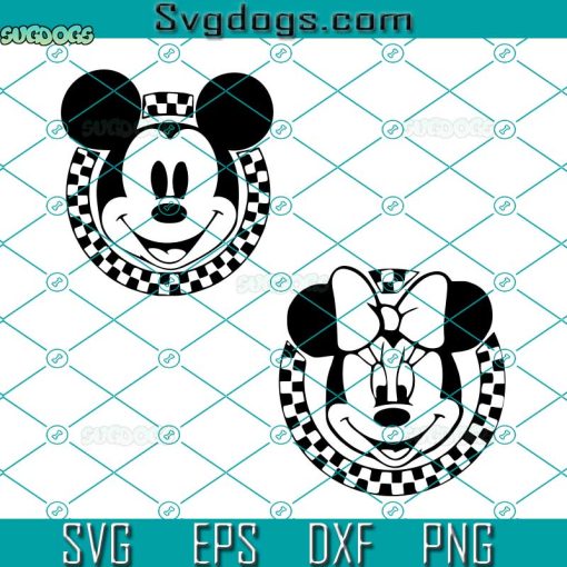 Mickey Checkered SVG Bundle, Disney Family SVG, Minnie Mouse Tees SVG, Disneyland SVG PNG DXF EPS