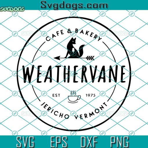 Weathervane Coffee SVG, Wednesday Addams SVG, Jericho Vermont SVG PNG DXF EPS